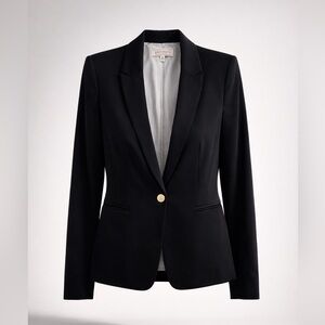 Philosophy Black Tailored Single-Button Blazer